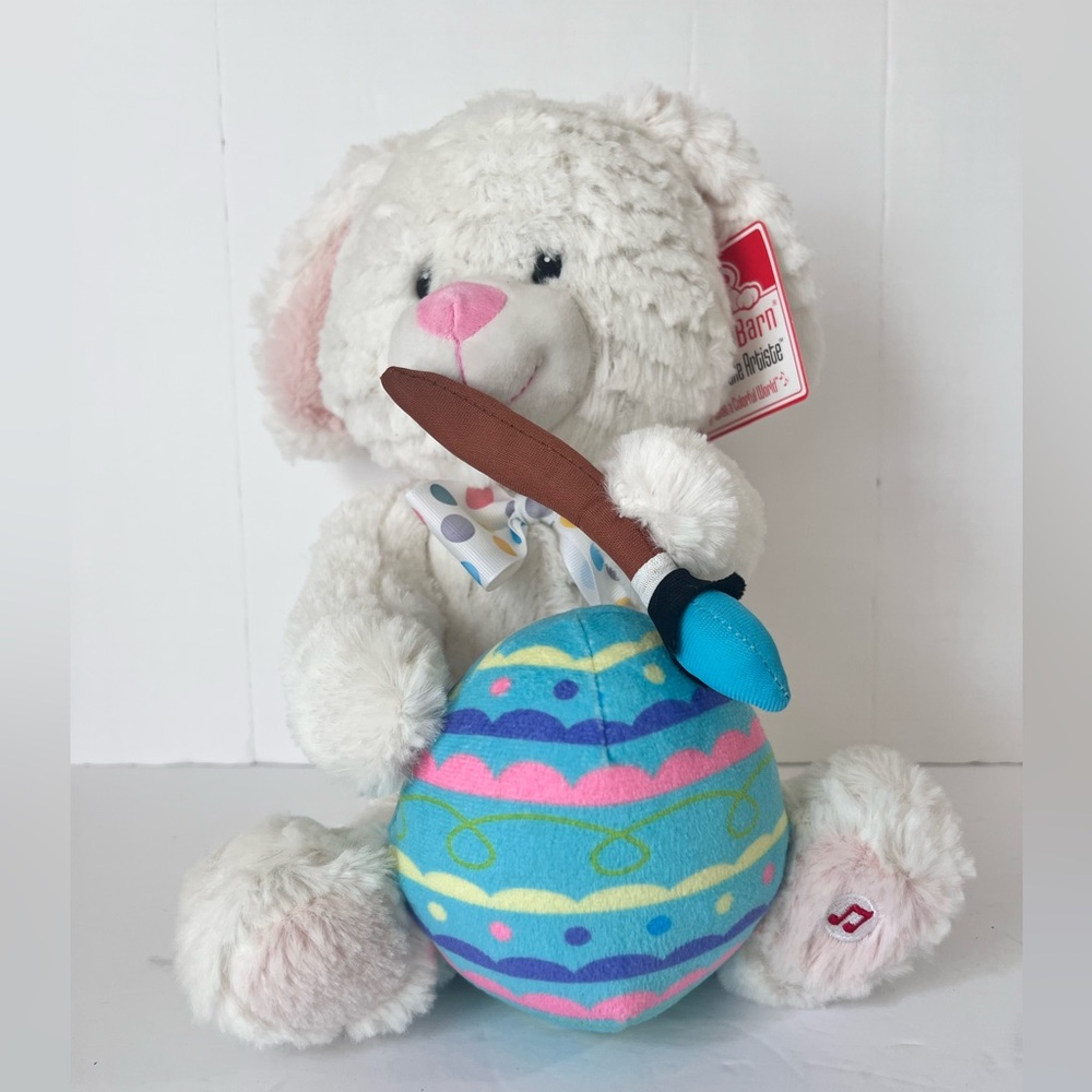 NWT “Eggbert The Artiste” animated, musical plush EASTER teddy bear.